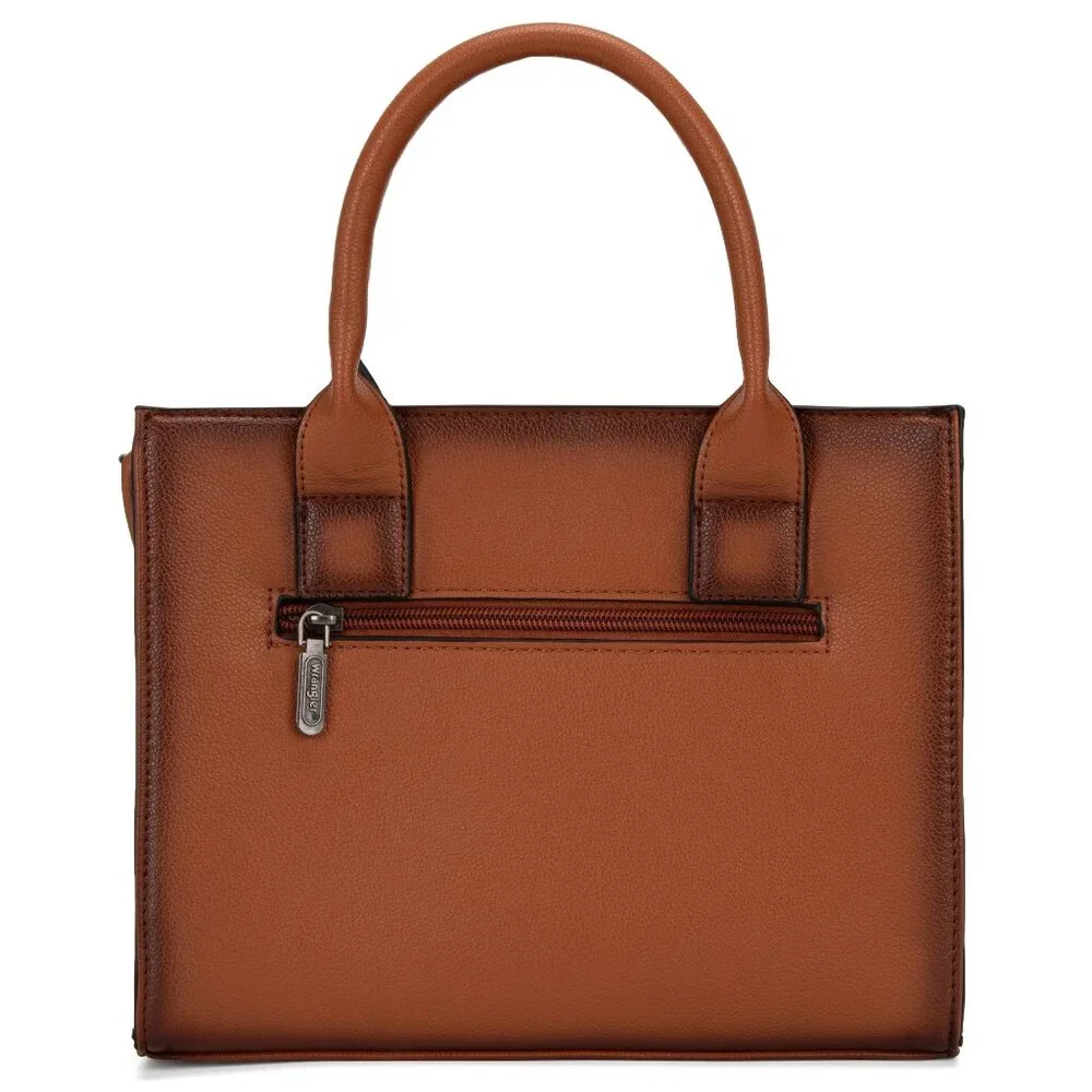 NWT Wrangler Tote Bag, Designer Satchel Handbag, Top-handle, Strap Antique Brown - Picture 2 of 4